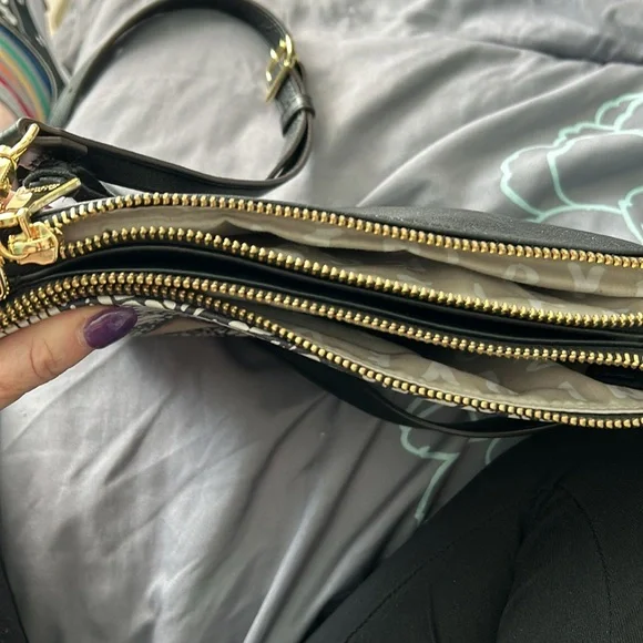 Aimee Kestenberg Double Top Zip Crossbody Bag - Picture 6 of 8